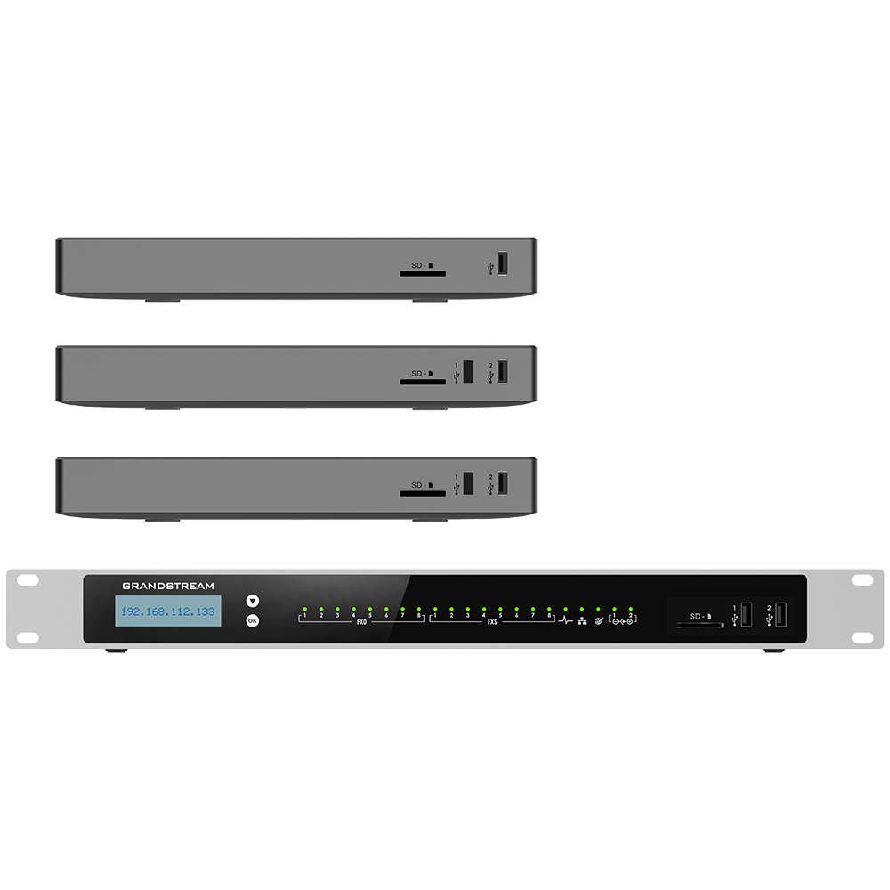 UCM6300A/UCM6304A/UCM6308A, VoIP SIP PBX, NAT router, 3 x Gigabit Ethernet, USB 3.0, SD, AC + PoE+, 320x240 pixel LCD, up to 50 concurrent calls UCM6300A/UCM6304A/UCM6308A, VoIP SIP PBX, NAT router, 3 x Gigabit Ethernet, USB 3.0, SD, AC + PoE+, 320x240 pixel LCD, up to 50 concurrent calls